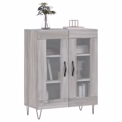 vidaXL Sideboard Storage Cabinet Cupboard Side Cabinet White Engineered Wood - grey sonoma