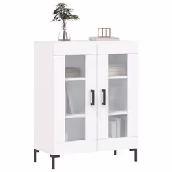 vidaXL Sideboard Storage Side Cabinet Cupboard Concrete Grey Engineered Wood - white - Additional view 2