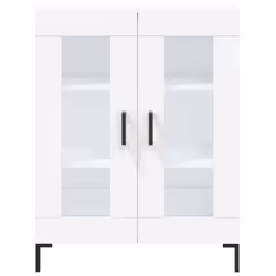 vidaXL Sideboard Storage Side Cabinet Cupboard Concrete Grey Engineered Wood - white - Additional view 4