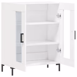 vidaXL Sideboard Storage Side Cabinet Cupboard Concrete Grey Engineered Wood - white - Additional view 5