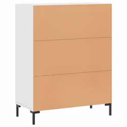 vidaXL Sideboard Storage Side Cabinet Cupboard Concrete Grey Engineered Wood - white - Additional view 7