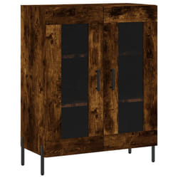 vidaXL Sideboard Storage Side Cabinet Cupboard Grey Sonoma Engineered Wood - smoked oak