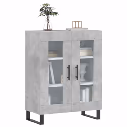 vidaXL Sideboard Storage Side Cabinet Cupboard Concrete Grey Engineered Wood