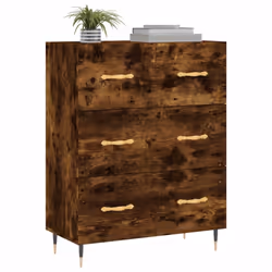 vidaXL Sideboard Storage Side Cabinet Cupboard Smoked Oak Engineered Wood