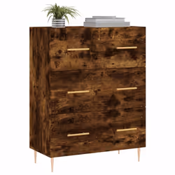 vidaXL Sideboard Storage Side Cabinet Cupboard Smoked Oak Engineered Wood