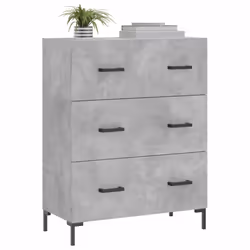 vidaXL Sideboard Storage Side Cabinet Cupboard Concrete Grey Engineered Wood