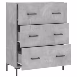 vidaXL Sideboard Storage Side Cabinet Cupboard Concrete Grey Engineered Wood - Additional view 5