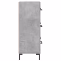 vidaXL Sideboard Storage Side Cabinet Cupboard Concrete Grey Engineered Wood - Additional view 6