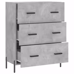 vidaXL Sideboard Storage Side Cabinet Cupboard Concrete Grey Engineered Wood - Additional view 5
