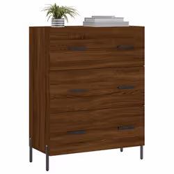 vidaXL Sideboard Hall Storage Side Cabinet Cupboard Brown Oak Engineered Wood