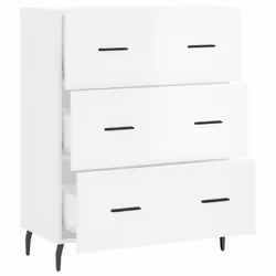 vidaXL Sideboard Storage Cabinet Cupboard High Gloss White Engineered Wood - Additional view 5