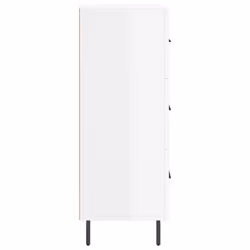 vidaXL Sideboard Storage Cabinet Cupboard High Gloss White Engineered Wood - Additional view 6