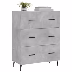 vidaXL Sideboard Storage Side Cabinet Cupboard Concrete Grey Engineered Wood