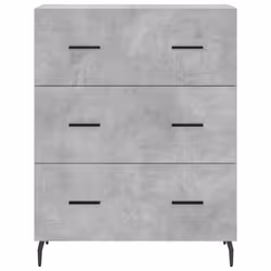 vidaXL Sideboard Storage Side Cabinet Cupboard Concrete Grey Engineered Wood - Additional view 4