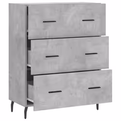 vidaXL Sideboard Storage Side Cabinet Cupboard Concrete Grey Engineered Wood - Additional view 5