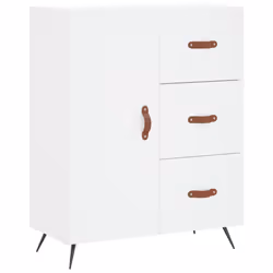 vidaXL Sideboard Storage Cabinet Cupboard Side Cabinet White Engineered Wood