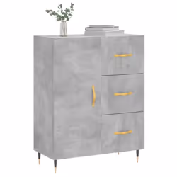 vidaXL Sideboard Storage Side Cabinet Cupboard Concrete Grey Engineered Wood