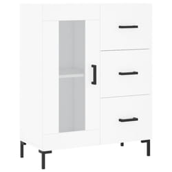 vidaXL Sideboard Storage Cabinet Side Cabinet Cupboard White Engineered Wood - white