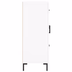 vidaXL Sideboard Storage Cabinet Side Cabinet Cupboard White Engineered Wood - white - Additional view 6