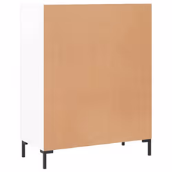 vidaXL Sideboard Storage Cabinet Side Cabinet Cupboard White Engineered Wood - high gloss white - Additional view 7