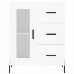 vidaXL Sideboard Storage Cabinet Side Cabinet Cupboard White Engineered Wood - white - Additional view 4