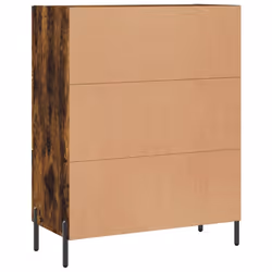 vidaXL Sideboard Storage Cabinet Side Cabinet Cupboard White Engineered Wood - smoked oak - Additional view 7