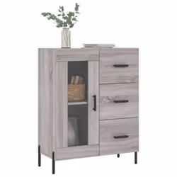 vidaXL Sideboard Storage Cabinet Side Cabinet Cupboard White Engineered Wood - grey sonoma - Additional view 2