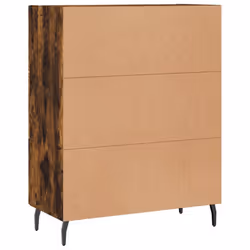 vidaXL Sideboard Storage Cabinet Side Cabinet Cupboard White Engineered Wood - smoked oak - Additional view 7