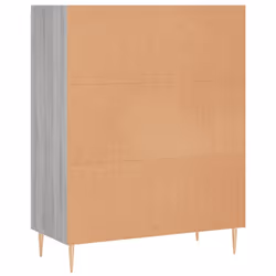 vidaXL Bookcase Sideboard Storage Unit Bookshelf Sonoma Oak Engineered Wood - grey sonoma - Additional view 5