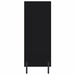 vidaxL Shelf Cabinet Bookcase Side Cabinet Storage Bookshelf Engineered Wood - black - Additional view 4