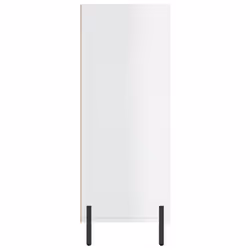 vidaxL Shelf Cabinet Bookcase Side Cabinet Storage Bookshelf Engineered Wood - high gloss white - Additional view 4