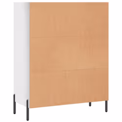 vidaxL Shelf Cabinet Bookcase Side Cabinet Storage Bookshelf Engineered Wood - high gloss white - Additional view 5