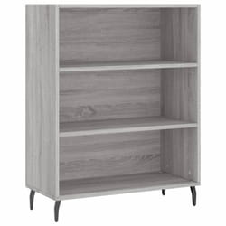 vidaxL Shelf Cabinet Bookcase Display Shelves Storage White Engineered Wood - grey sonoma
