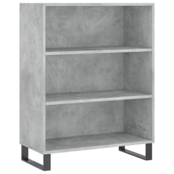 vidaxL Shelf Cabinet Bookcase Display Shelf Concrete Grey Engineered Wood - concrete grey