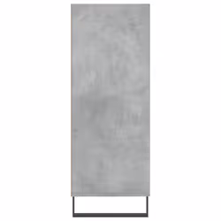 vidaxL Shelf Cabinet Bookcase Display Shelf Concrete Grey Engineered Wood - concrete grey - Additional view 4