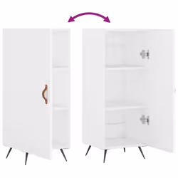 vidaXL Sideboard Storage Cabinet Side Cabinet Cupboard White Engineered Wood - white - Additional view 8