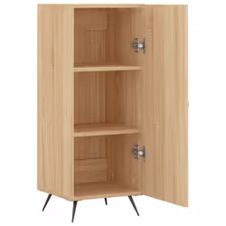vidaXL Sideboard Storage Cabinet Side Cabinet Cupboard White Engineered Wood - sonoma oak - Additional view 4