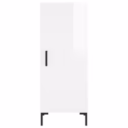 vidaXL Sideboard Storage Cabinet Side Cabinet Cupboard White Engineered Wood - high gloss white - Additional view 5