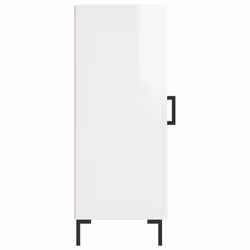 vidaXL Sideboard Storage Cabinet Side Cabinet Cupboard White Engineered Wood - high gloss white - Additional view 6