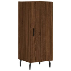 vidaXL Sideboard Storage Cabinet Side Cabinet Cupboard White Engineered Wood - brown oak