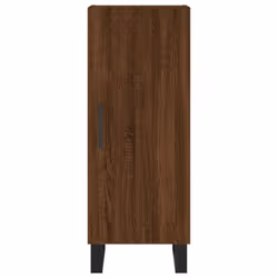 vidaXL Sideboard Storage Cabinet Side Cabinet Cupboard White Engineered Wood - brown oak - Additional view 5