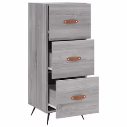 vidaXL Sideboard Storage Side Cabinet Cupboard Grey Sonoma Engineered Wood - Additional view 4