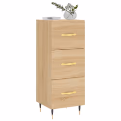 vidaXL Sideboard Storage Cabinet Cupboard Side Cabinet White Engineered Wood - sonoma oak