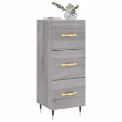 vidaXL Sideboard Storage Cabinet Cupboard Side Cabinet White Engineered Wood - grey sonoma - Additional view 2