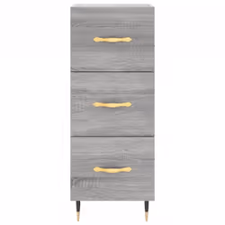 vidaXL Sideboard Storage Cabinet Cupboard Side Cabinet White Engineered Wood - grey sonoma - Additional view 5