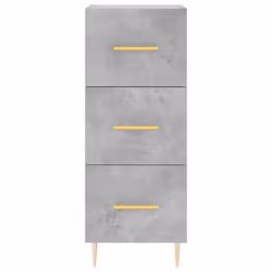 vidaXL Sideboard Storage Cabinet Cupboard Side Cabinet White Engineered Wood - concrete grey - Additional view 5