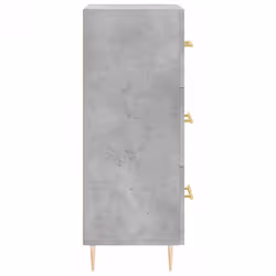 vidaXL Sideboard Storage Cabinet Cupboard Side Cabinet White Engineered Wood - concrete grey - Additional view 6
