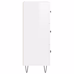 vidaXL Sideboard Storage Cabinet Cupboard High Gloss White Engineered Wood - Additional view 6