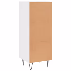 vidaXL Sideboard Storage Cabinet Cupboard High Gloss White Engineered Wood - Additional view 7