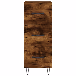 vidaXL Sideboard Storage Side Cabinet Cupboard Smoked Oak Engineered Wood - Additional view 5